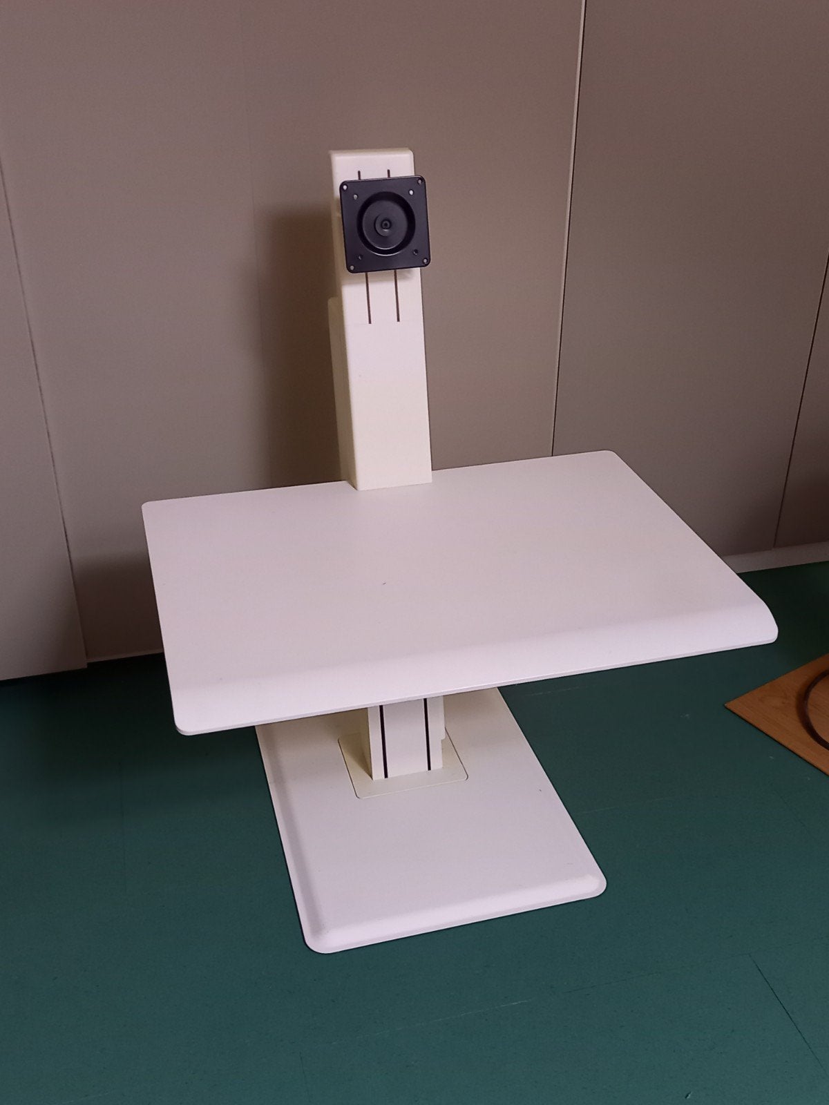 verstelbare computer standaard, Ophalen, Gebruikt, In hoogte verstelbaar, Wit