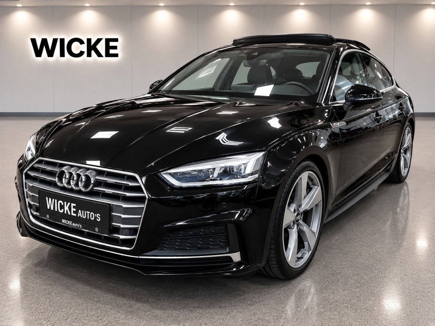 Audi A5 Sportback 2.0 TFSI MHEV Design S Line Panorama Leder, Auto's, Gebruikt, 1984 cc, Zwart, Bedrijf