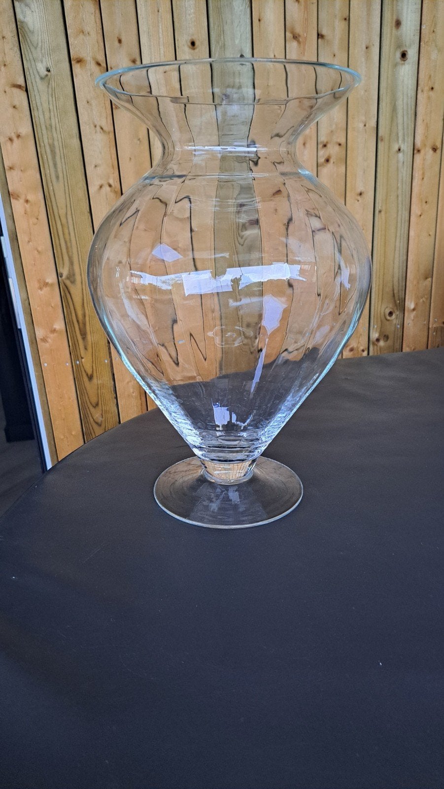Grote glazen vaas - 38 cm hoog, Ophalen
