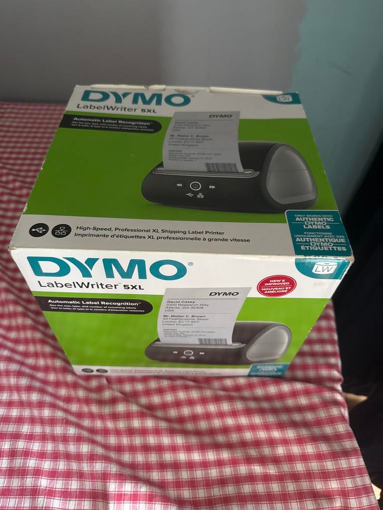 Dymo LabelWriter 5XL - Professionele XL Labelprinter, Computers en Software, Labelprinters, Qwerty, Ophalen of Verzenden, Zo goed als nieuw