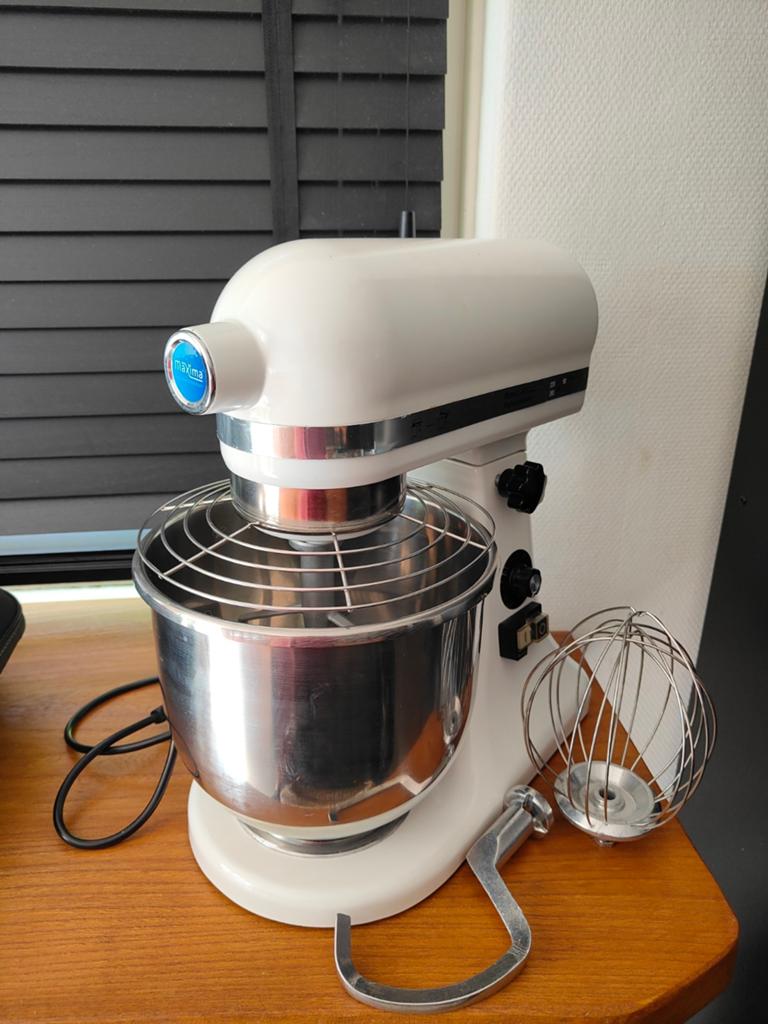 Maxima Keukenmixer planeetmenger, Witgoed en Apparatuur, Keukenmixers, 4 liter of meer, Ophalen, Zo goed als nieuw, 3 snelheden of meer