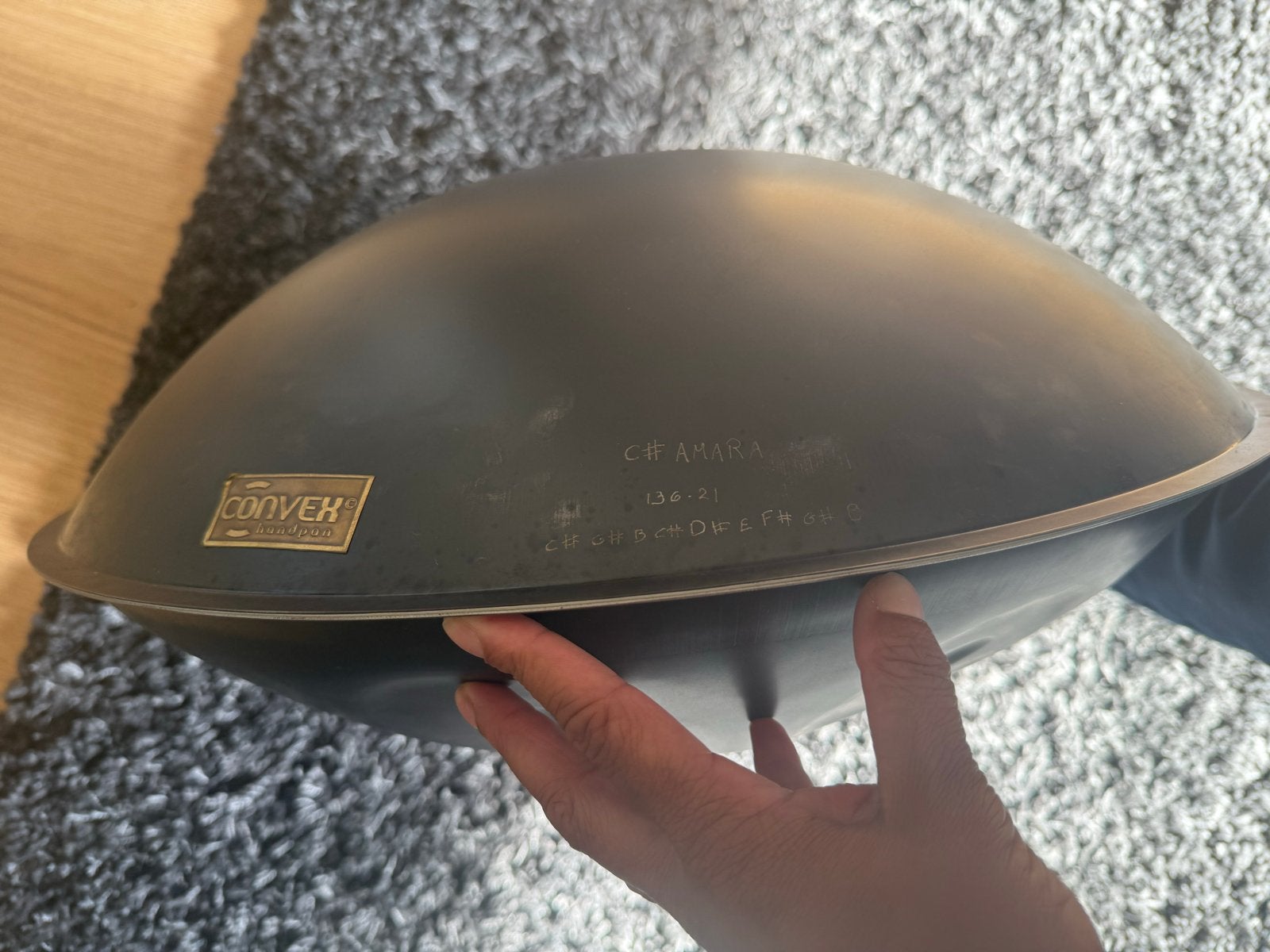 Convex Handpan C# Amara - Warme, diepe klank, Ophalen of Verzenden, Gebruikt