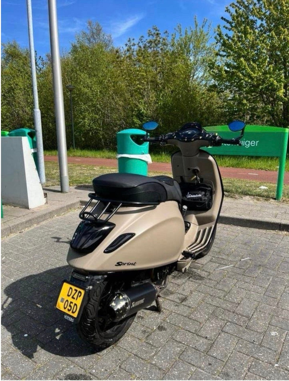 Vespa sprint 80cc - Full Zelioni & Malossi  + dubbeldisk, Ophalen, Maximaal 45 km/u, Vespa S, Zo goed als nieuw