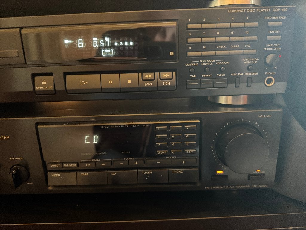 Foto 11 van Sony Stereo Set Draaitafel Tuner Versterker CD Boxen ‘90