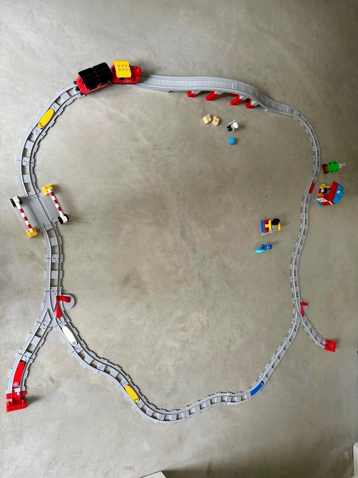 LEGO DUPLO Stoomtrein + brug + rails | 3 complete sets, Kinderen en Baby's, Speelgoed | Duplo en Lego, Ophalen, Inclusief minifiguren