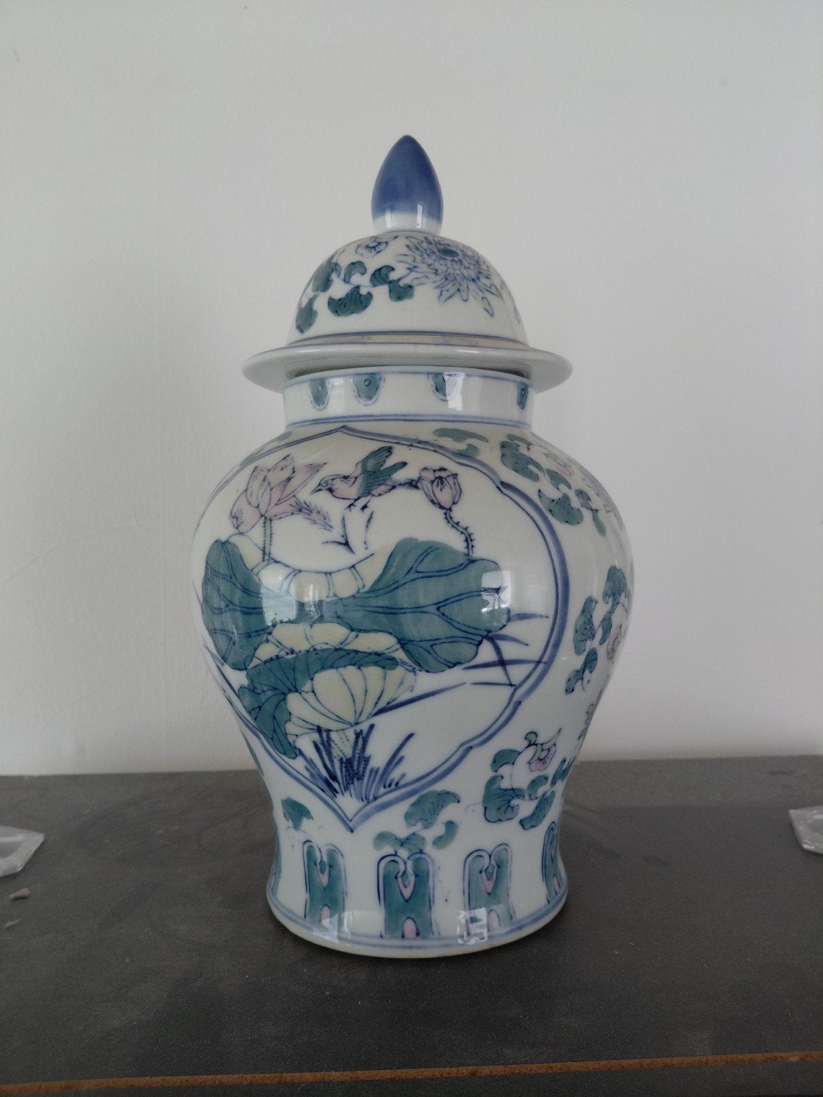 Antieke Chinese Gemberpot - Blauw-Wit Porselein, Ophalen of Verzenden