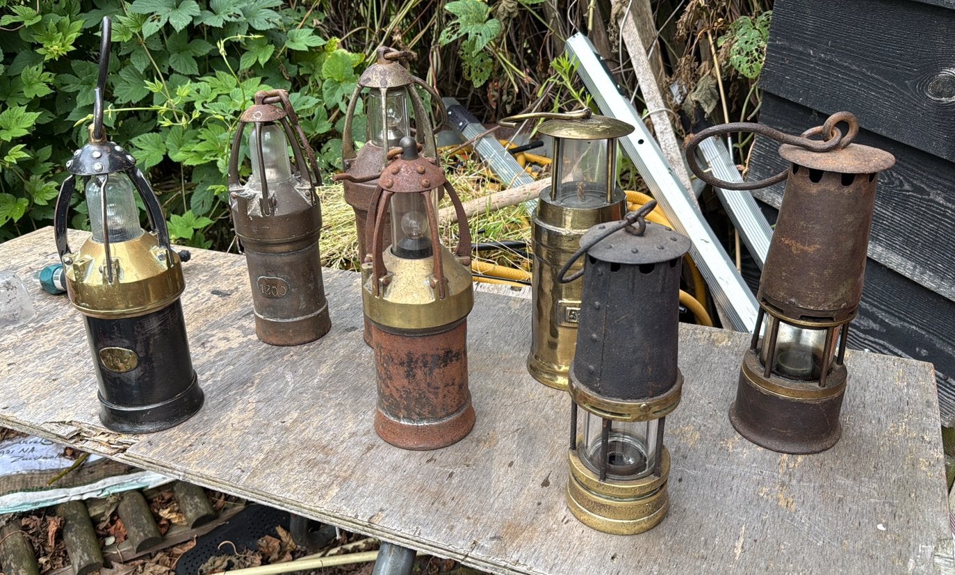oude originele mijnlampen, Antiek en Kunst, Antiek | Lampen, Ophalen of Verzenden