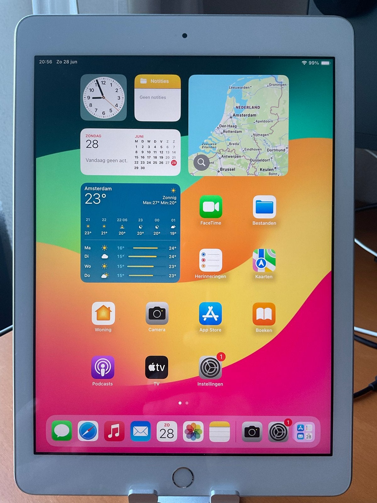 Apple iPad 6e generatie 32GB Wi-Fi Zilver, 32 GB, Apple iPad, Zo goed als nieuw, Wi-Fi