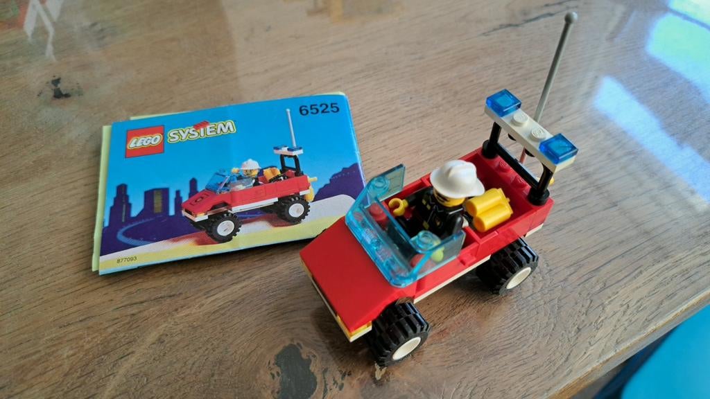 Lego 6525 met boekje (mist stickers voor en achter), Ophalen of Verzenden