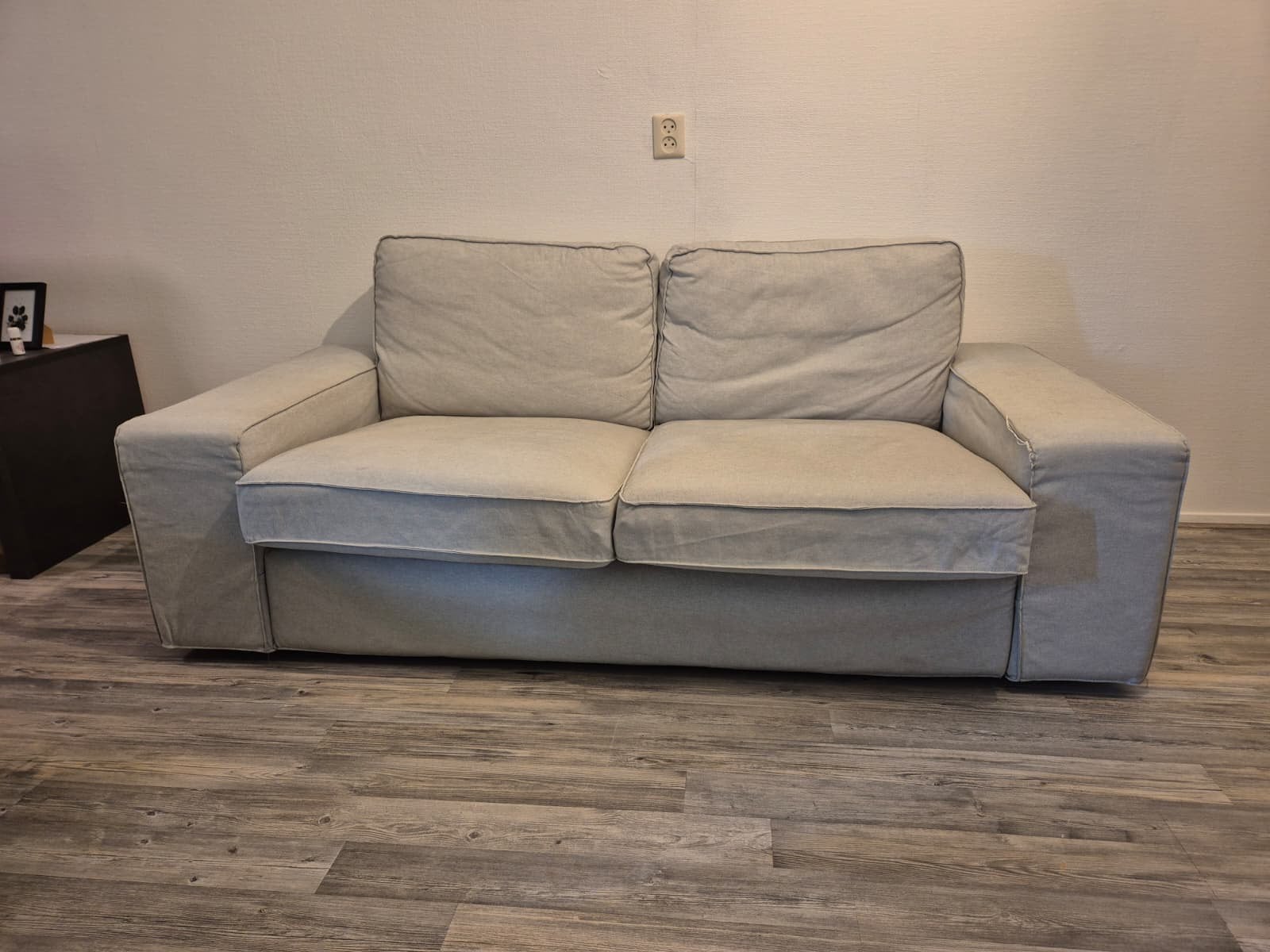 IKEA Knopparp 2-zitsbank - Lichtgrijs, Ophalen, Gebruikt, 150 tot 200 cm, Tweepersoons