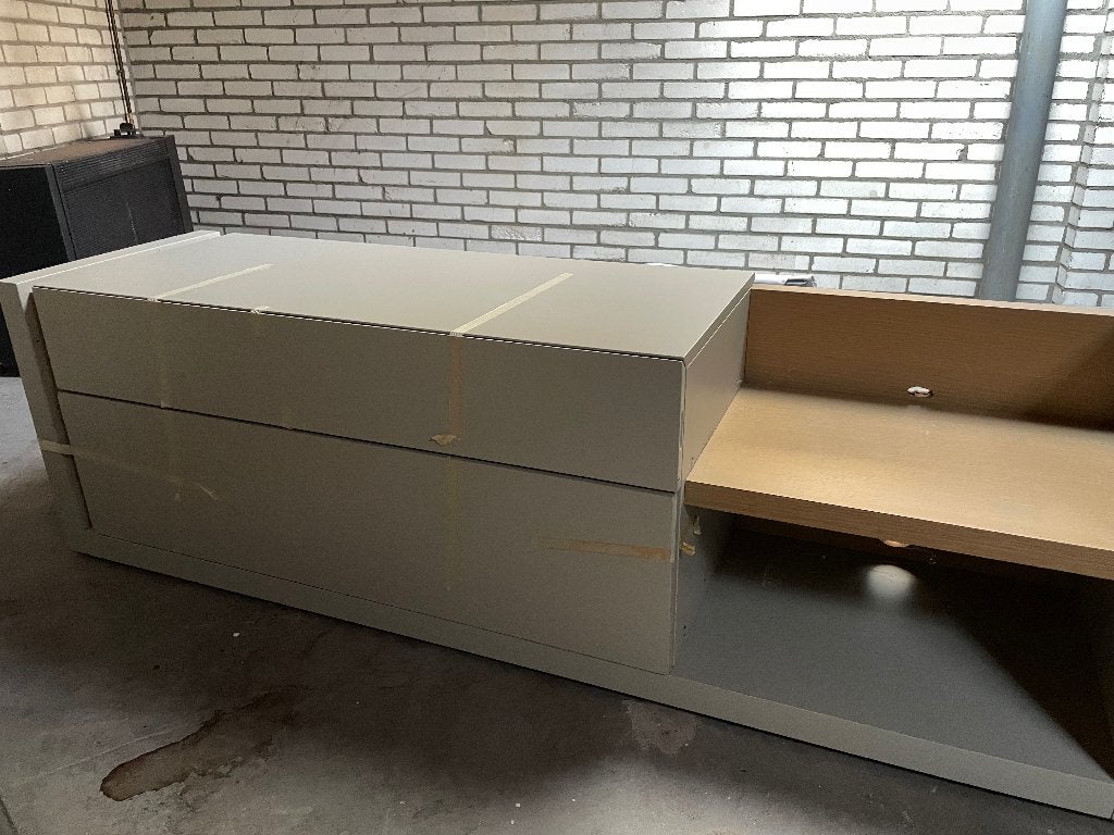TV meubel, Ophalen, Overige materialen, 150 tot 200 cm, Zo goed als nieuw