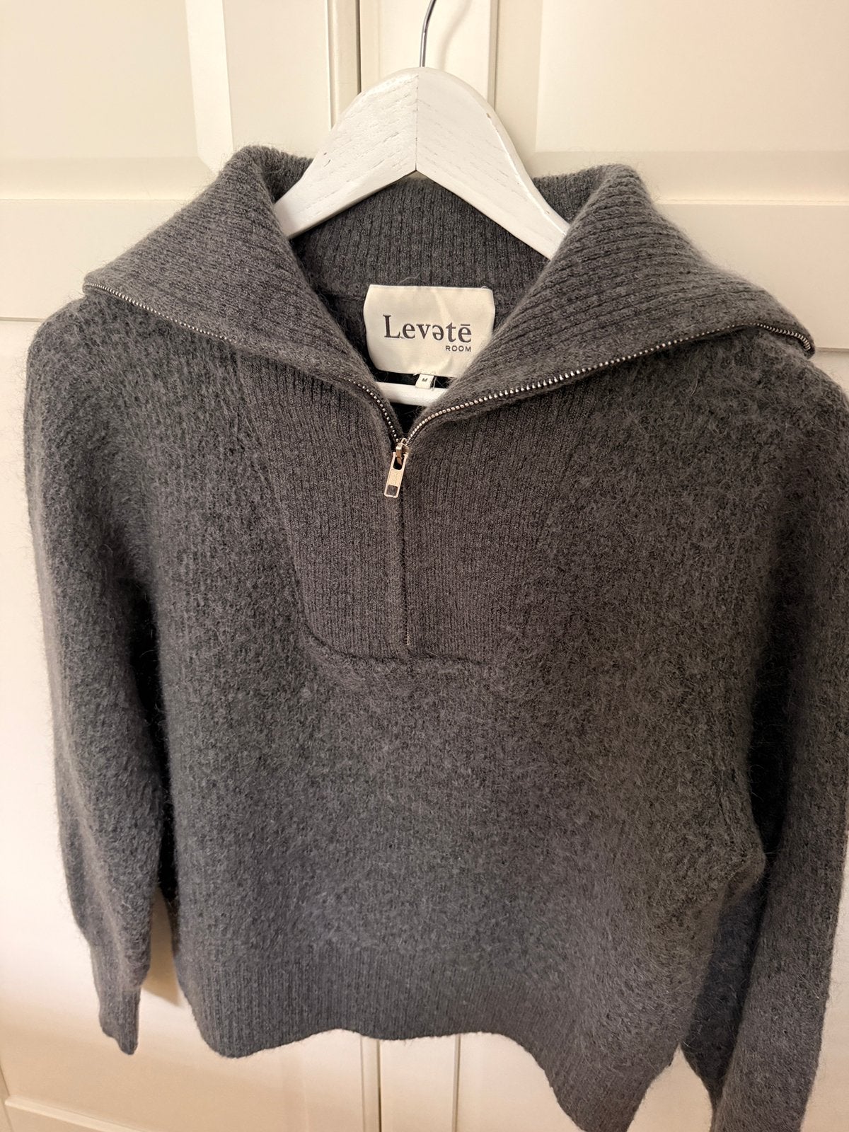 Mooie warme Levete Room trui – alpaca wol – maat M – grijs, Ophalen of Verzenden, Zo goed als nieuw, Maat 38/40 (M), Grijs