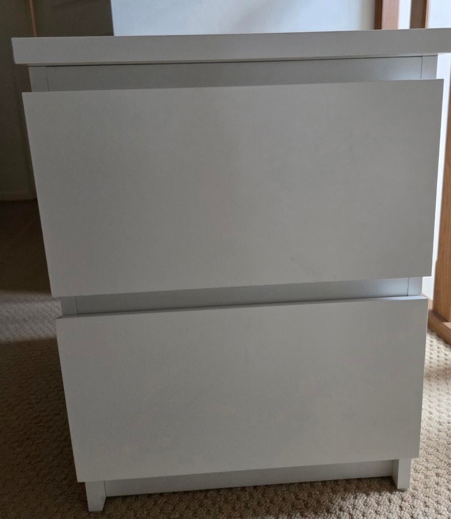 Ikea Brimnes nachtkastje wit, Ophalen, Overige materialen, Gebruikt, 50 tot 100 cm