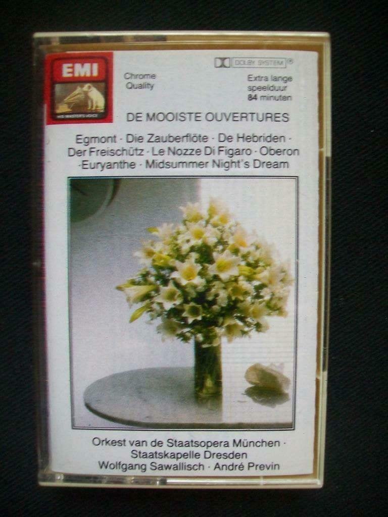 Cassettebandje - De mooiste ouvertures, Cd's en Dvd's, Klassiek, 1 bandje, Ophalen of Verzenden, Zo goed als nieuw