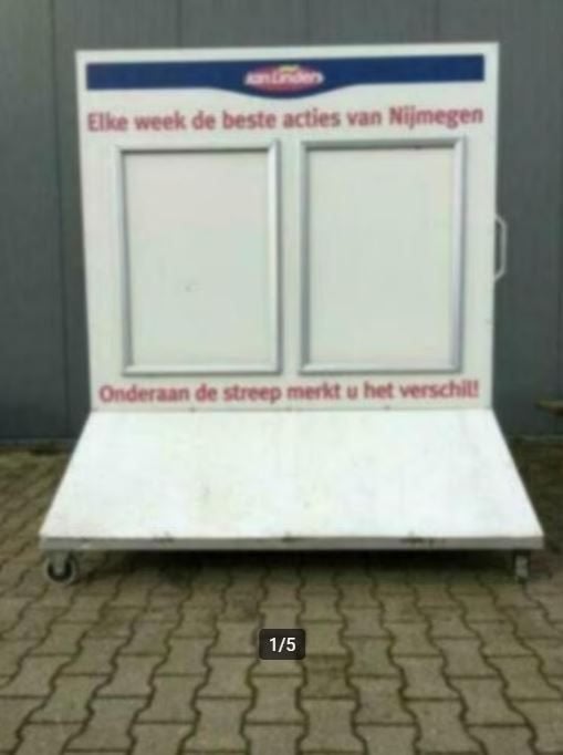 Reclame display nieuw a2 op=op, Verzamelen, Reclamebord, Gebruikt, Ophalen of Verzenden, Nvt
