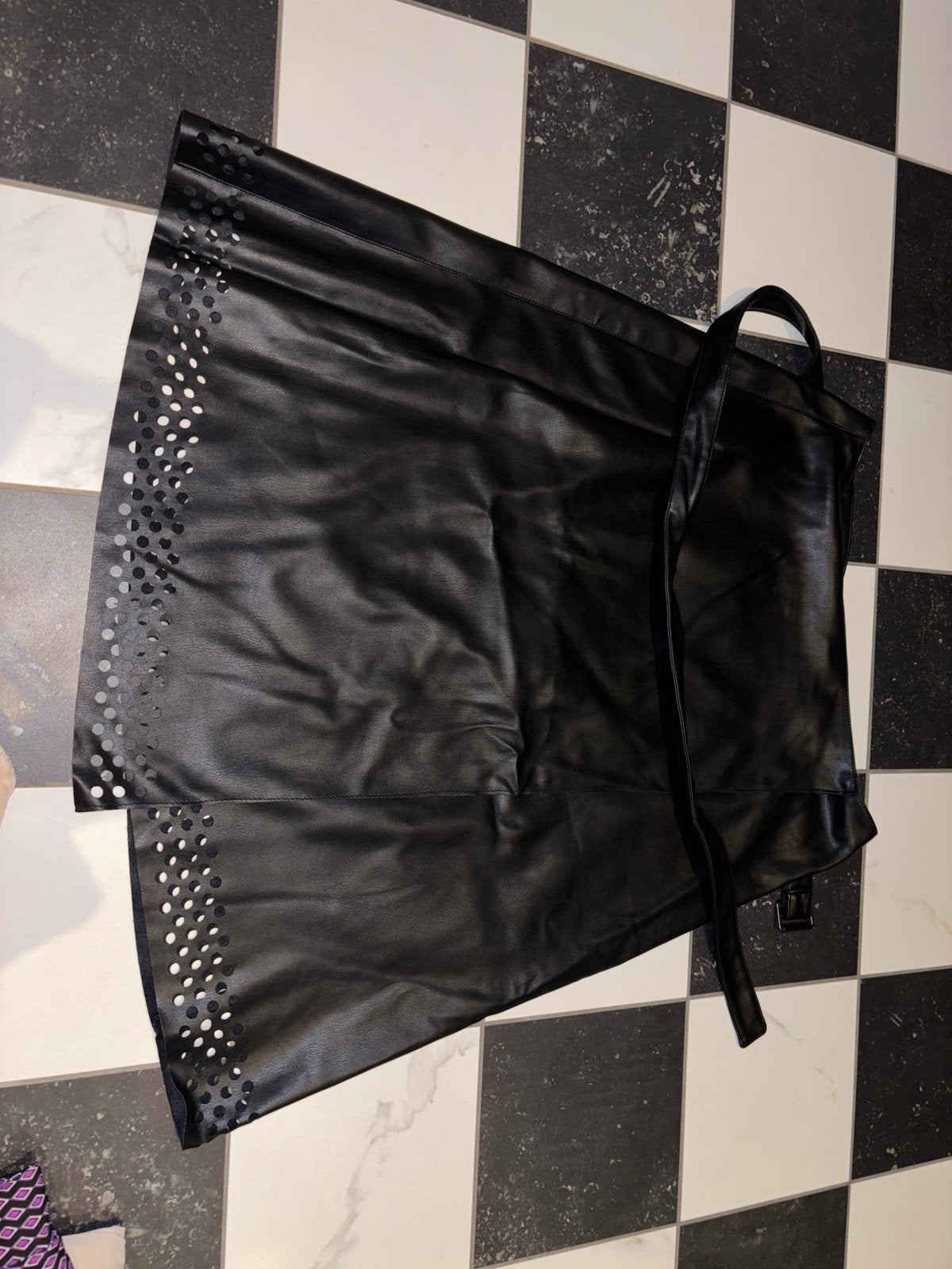 Shoeby Eksept Zwarte Vegan Leren Overslag Rok Maat L, Maat 38/40 (M), Zwart, Ophalen of Verzenden, Zo goed als nieuw
