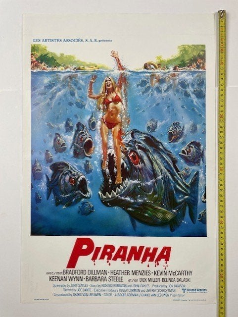 poster 'Piranha' 1978, Ophalen of Verzenden, Zo goed als nieuw, A1 t/m A3, Muziek
