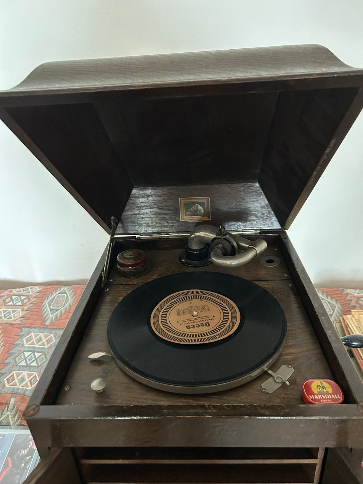 Kast grammofoon, Antiek en Kunst, Antiek | Tv's en Audio, Ophalen