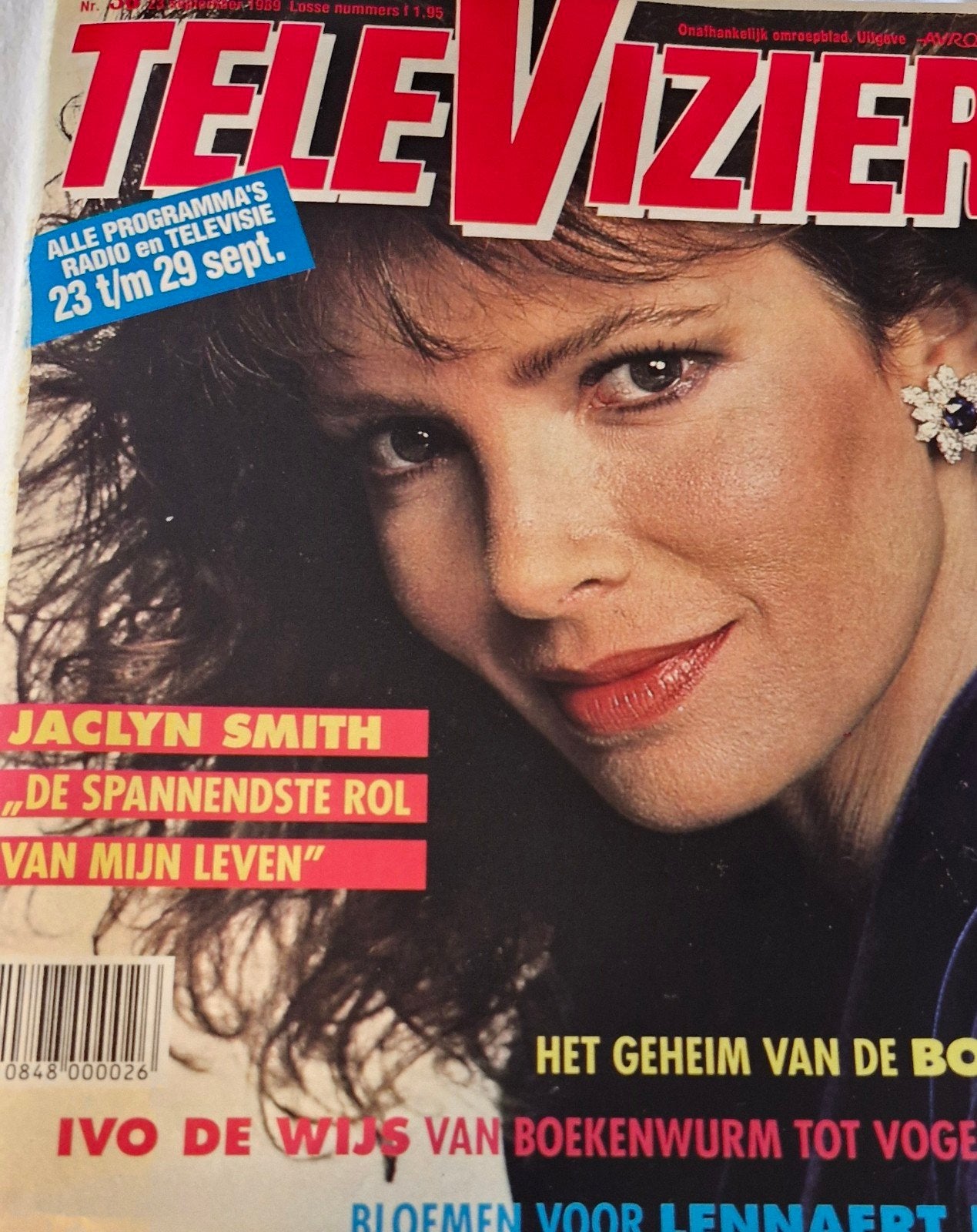 Televizier Magazine 1989 - Jaclyn Smith, Courteney Cox, Ophalen of Verzenden, 1980 tot heden