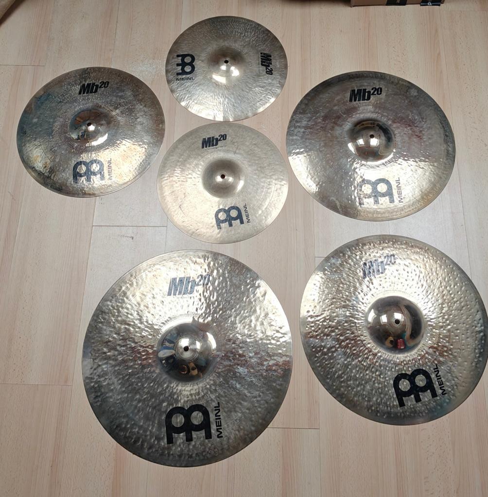 Meinl MB20 set crashes crash Hihat 20 18 16 14, Ophalen of Verzenden, Gebruikt, Overige merken