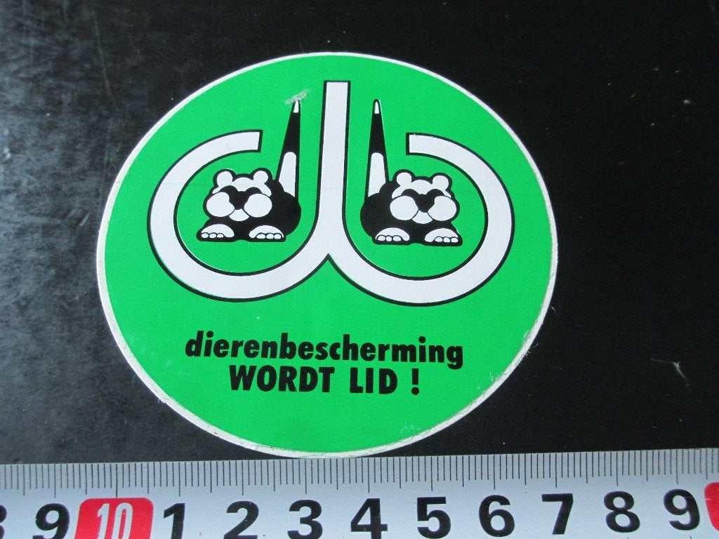 sticker  Dierenbescherming WORDT LID !  LD024 *, Verzamelen, Ophalen, Zo goed als nieuw
