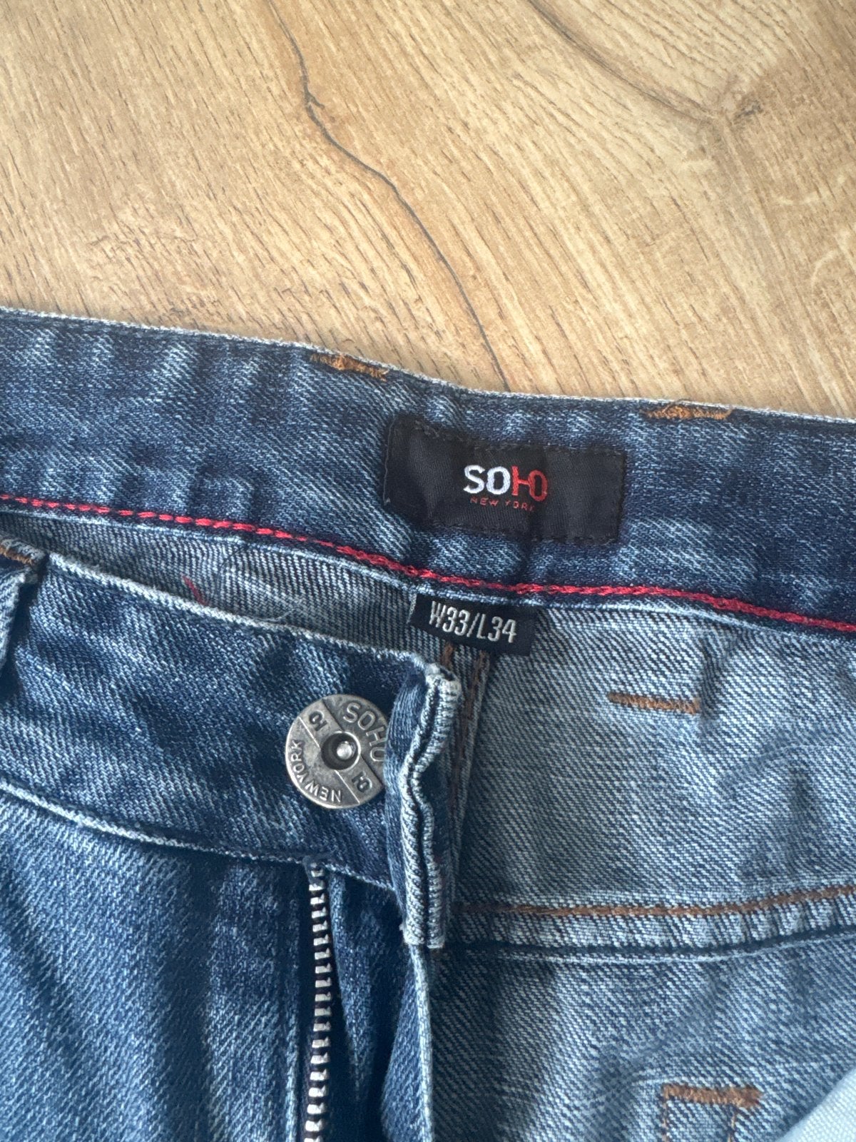 Soho New York Jeans W33/L34, Kleding | Heren, Ophalen of Verzenden, Gedragen, Blauw, W33 - W34 (confectie 48/50)