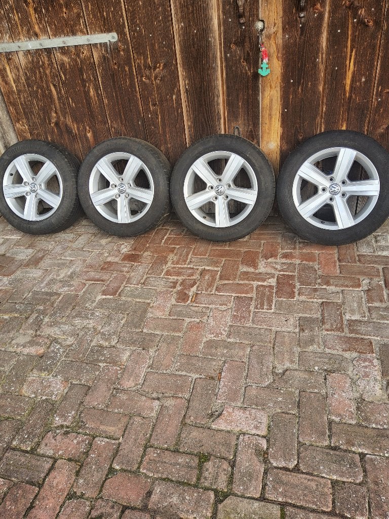 VW Golf velgen met banden, Ophalen, Gebruikt, 16 inch, Banden en Velgen