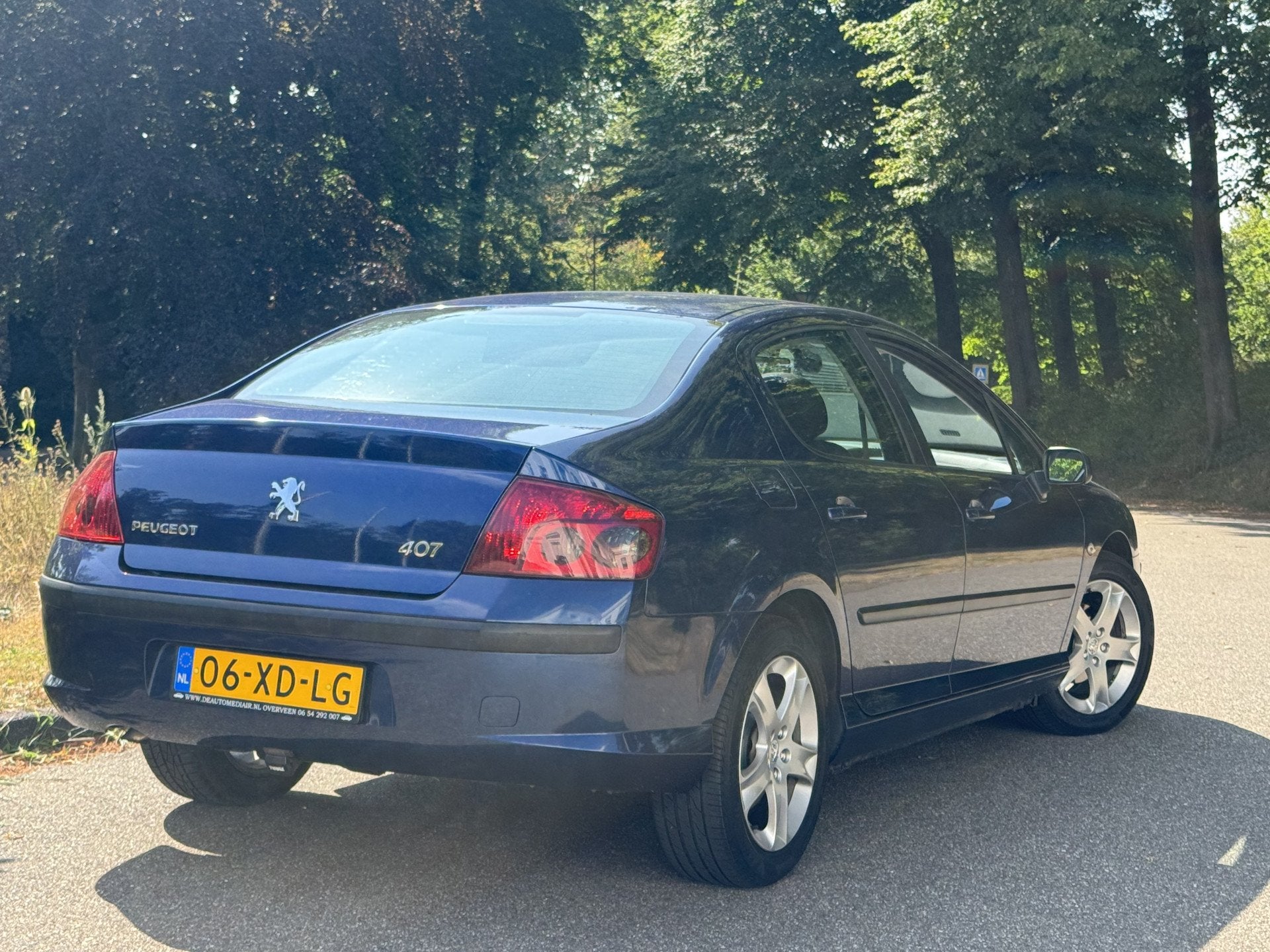 Peugeot 407 2.0-16V SCHUFDAK, MOOI EN GOED (bj 2007), Voorwielaandrijving, 745 kg, 4 cilinders, Blauw