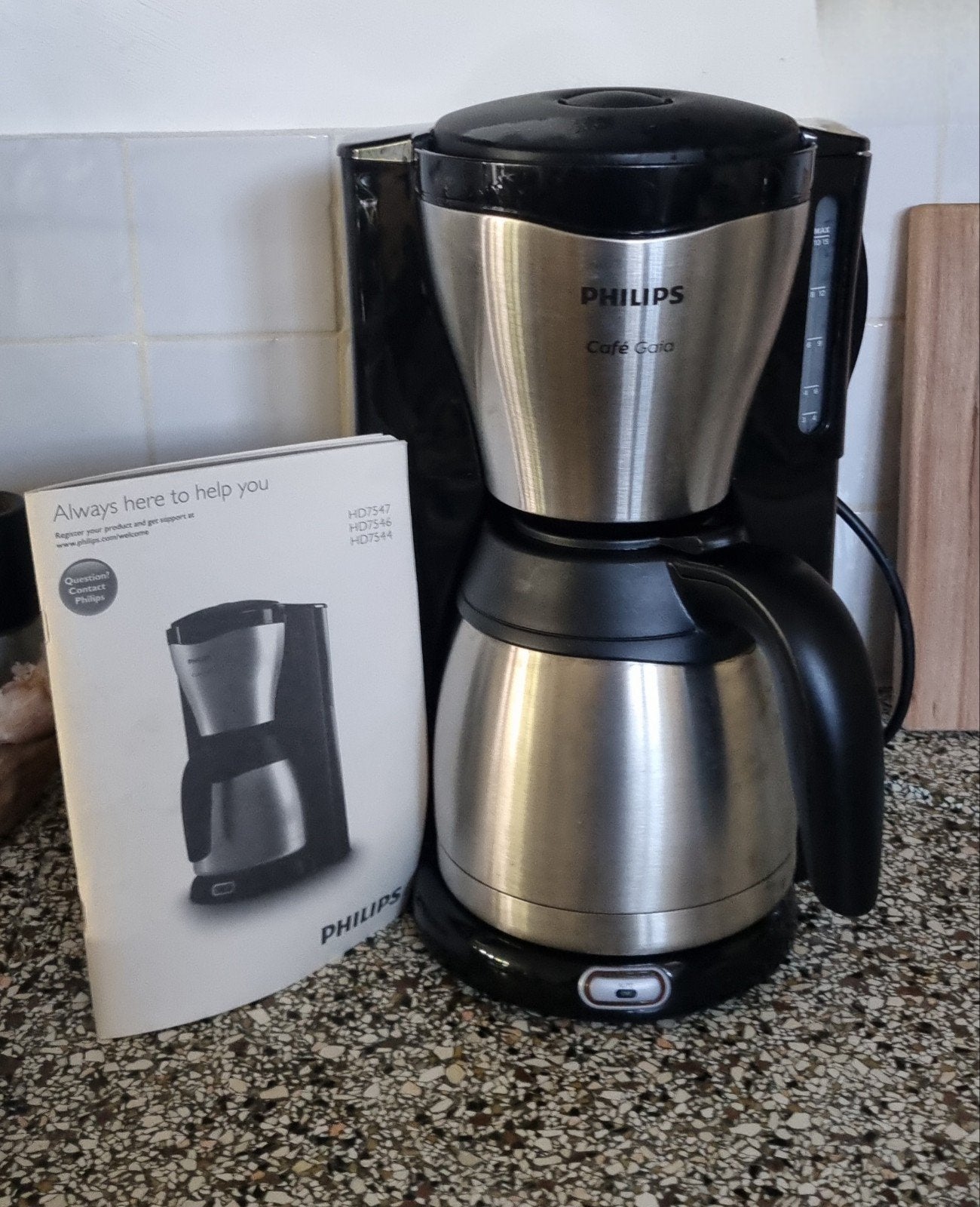 Philips Café Gaia Koffiezetapparaat met thermoskan, 10 kopjes of meer, Koffiemachine, Gemalen koffie, Ophalen of Verzenden