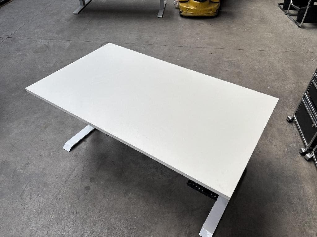 Elektrisch zit/sta bureau | 2 motoren | 140x80cm WIT, Huis en Inrichting, Bureaus, Zit-sta bureau, -, Hout, -