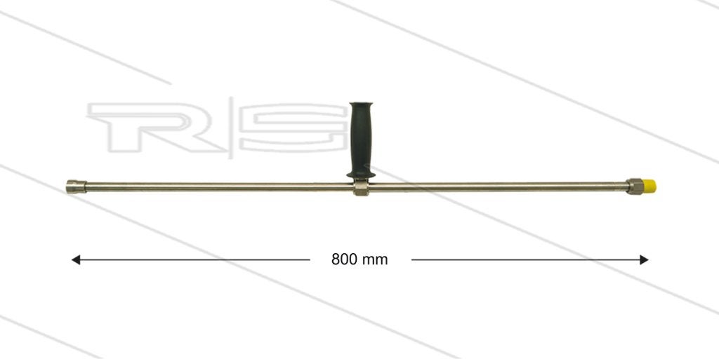 RVS Hogedruk Lans 800mm Met Ergonomische Grip, Verzenden