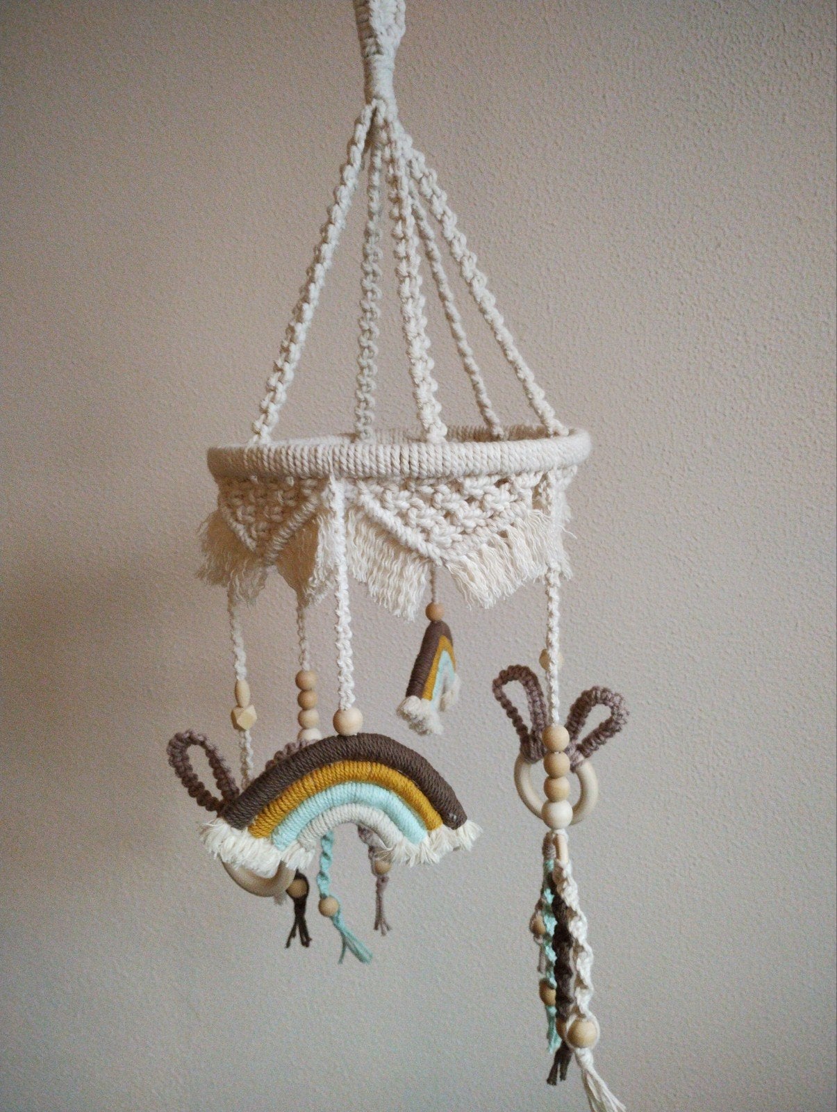 Handgemaakte macramé baby mobile. Sisters Forever., Ophalen of Verzenden, Nieuw