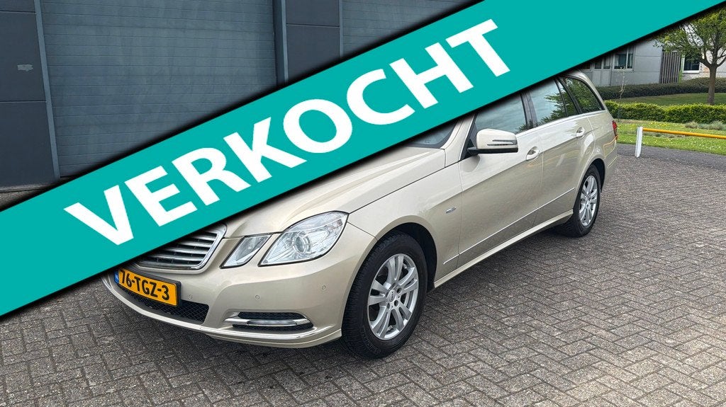 Mercedes-Benz E-klasse Estate 200 CGI Business Class Eleganc, 13 km/l, Euro 5, Gebruikt, Zwart