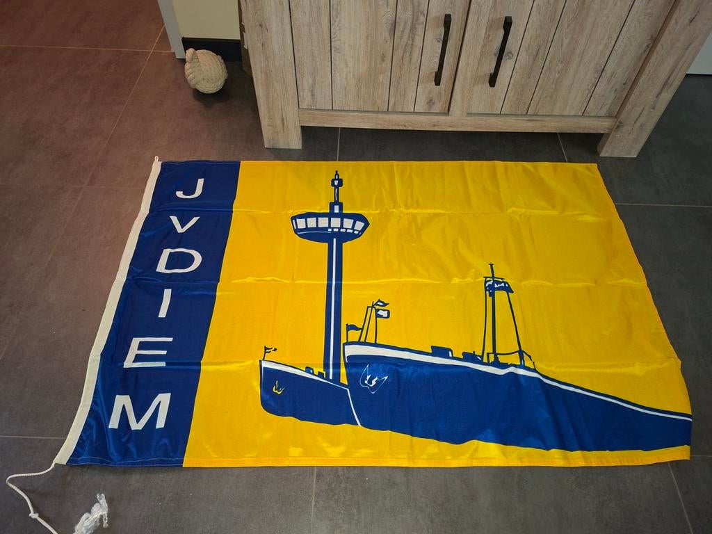 Scheepvaart vlag jvdiem, Ophalen of Verzenden, Zo goed als nieuw, Reclamebord