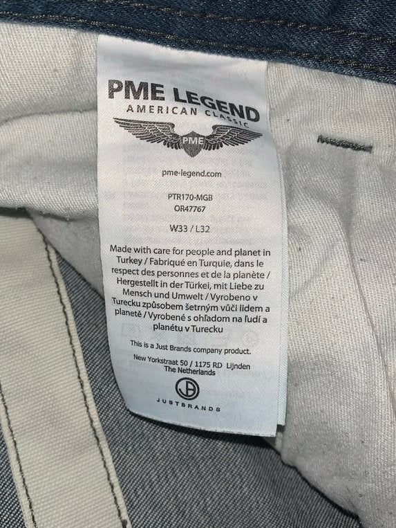 PME Legend Skyhawk Slim/Regular Fit Jeans W33/L32, Kleding | Heren, Ophalen of Verzenden, Zo goed als nieuw, Blauw, W33 - W34 (confectie 48/50)