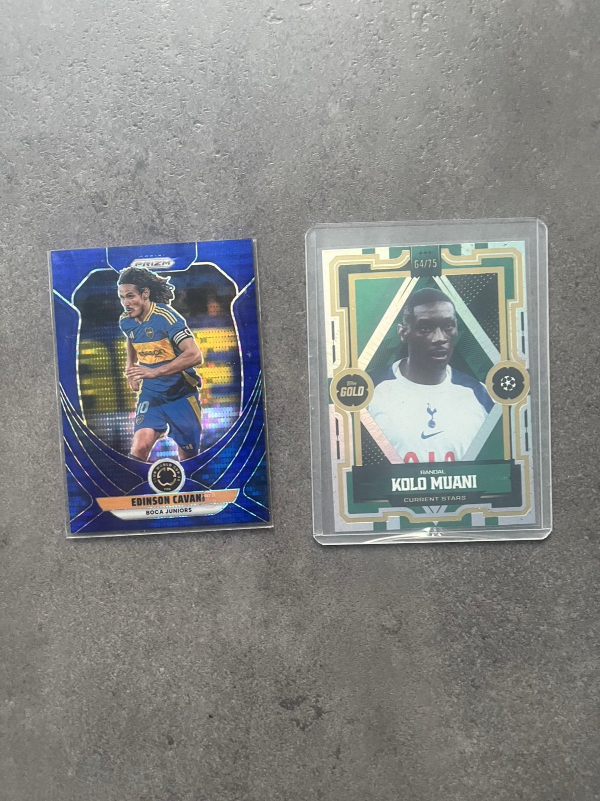 Panini Prizm Edison Cavani /275 & Topps Gold  Kolo Muani /75, Ophalen of Verzenden, Zo goed als nieuw, Meerdere plaatjes