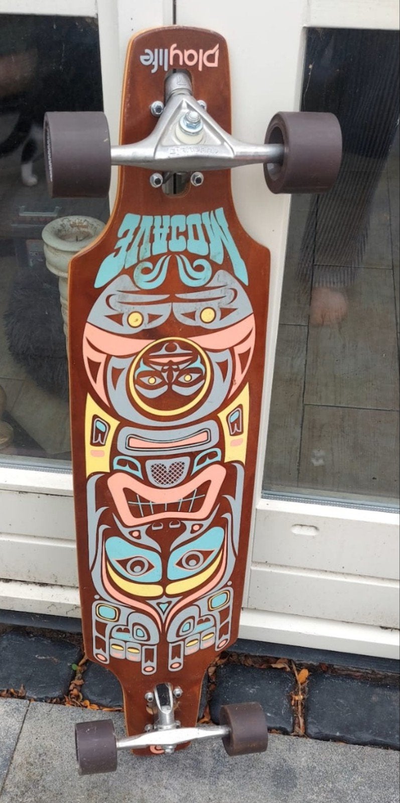 Playlife Longboard - Zo goed als nieuw, Ophalen, Zo goed als nieuw, Skateboard, Longboard