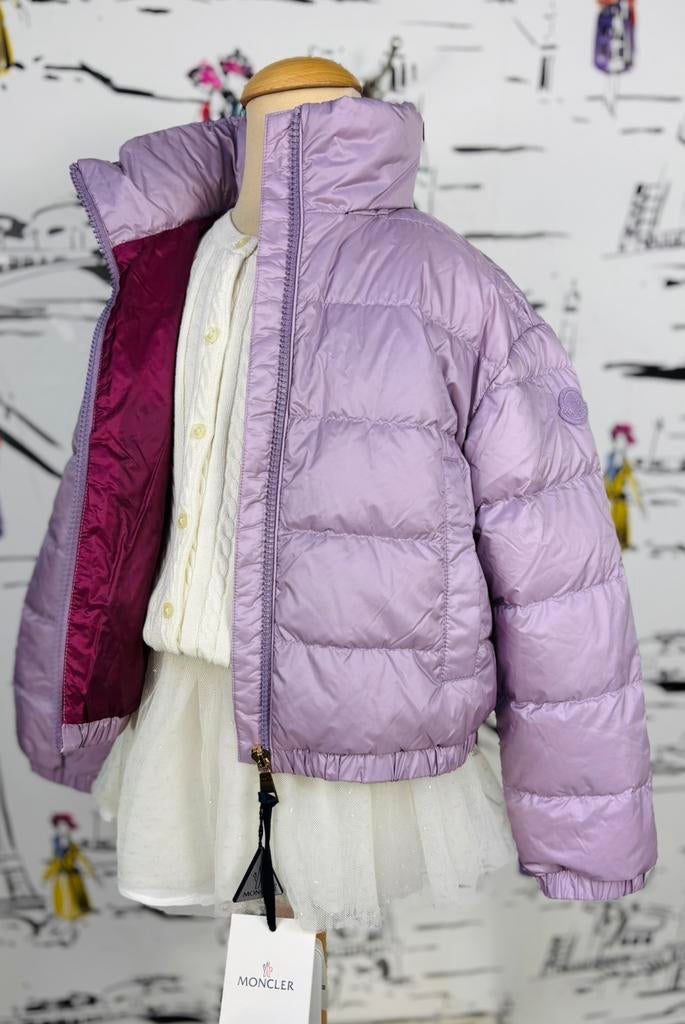 Moncler Musa lila meisje donsjas jas maat 8 NIEUW (510 euro), Moncler EU, Nieuw, Moncler, Customercare@moncler.com
