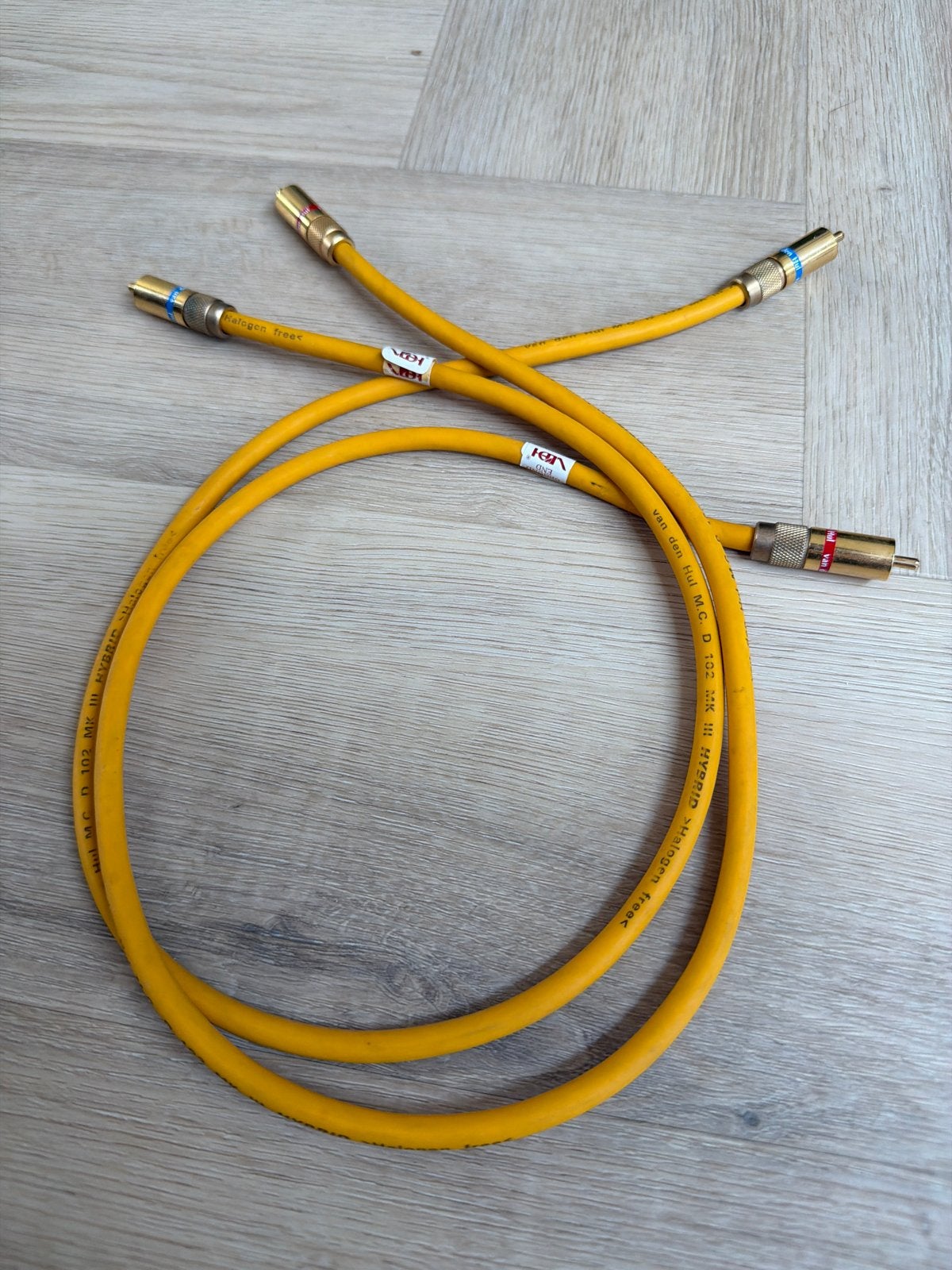 Van den Hul M.C. D 102 MK III Hybrid 80 cm Interlink Kabel, Ophalen of Verzenden, Gebruikt, Minder dan 2 meter, Interlink-kabel