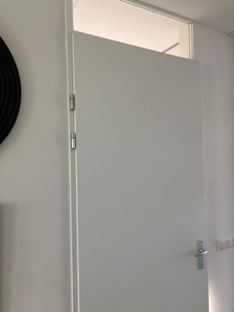 Kunststof kozijn met opdekdeur 2.31 x 0.90m, Ophalen, Kunststof, Gebruikt, 80 tot 100 cm
