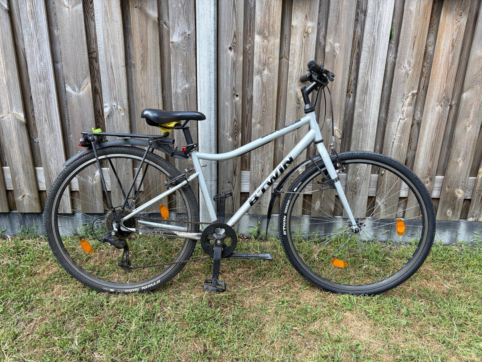 B'Twin Riverside 120 fiets, Gebruikt, Velgrem, Versnellingen, 53 tot 57 cm