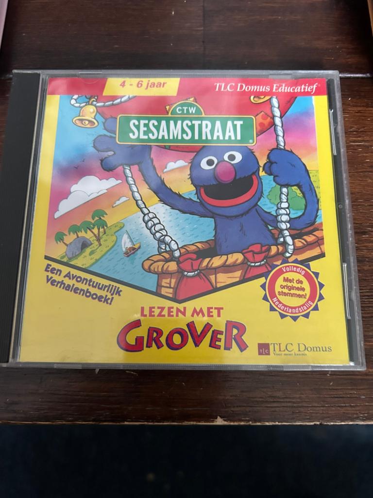 Sesamstraat - lezen met  Grover, Ophalen of Verzenden, Zo goed als nieuw