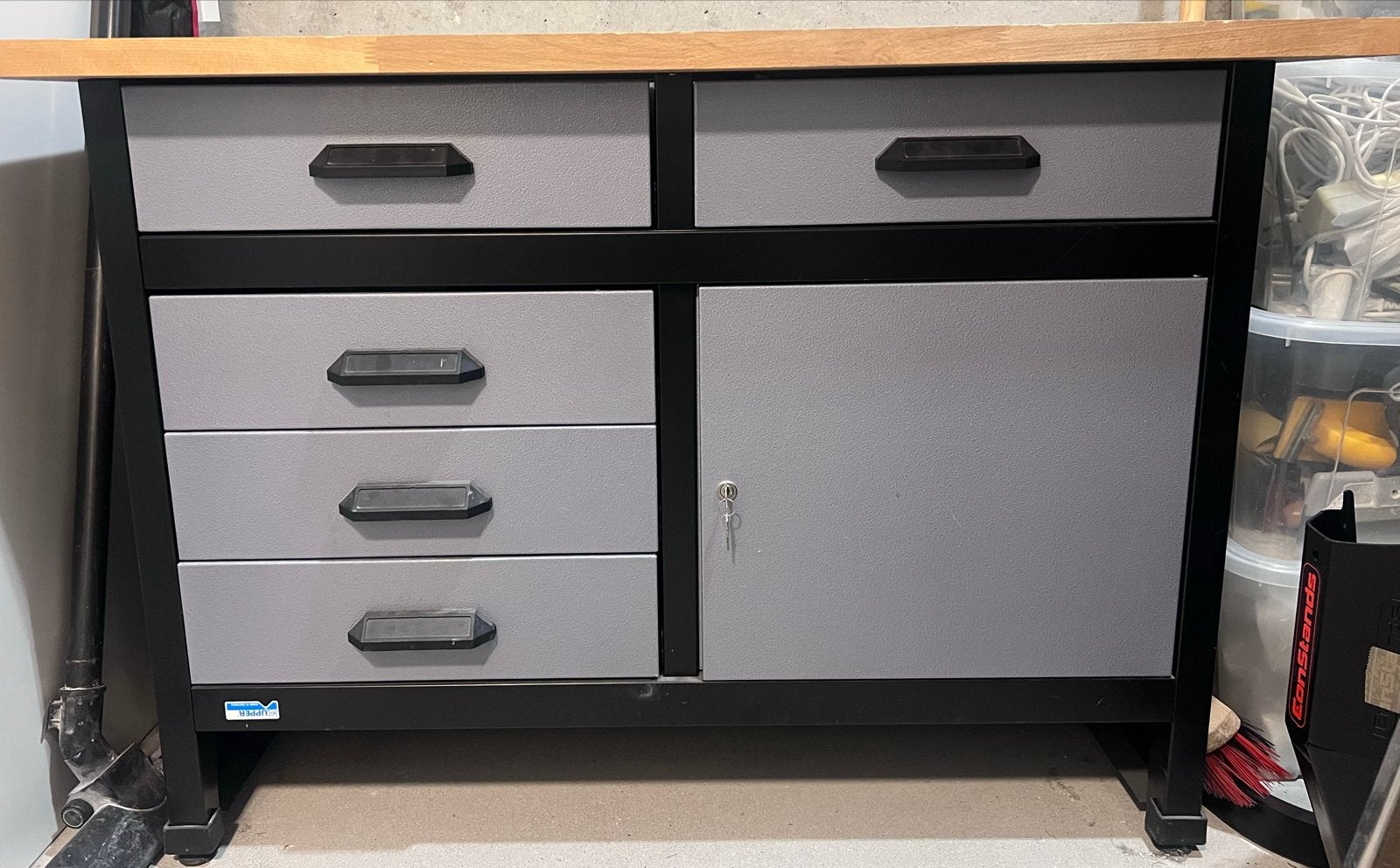 Kupper Werkbank met Lades en Kast - Made in Germany, Doe-het-zelf en Verbouw, Werkbanken, Ophalen, Zo goed als nieuw, 120 tot 170 cm