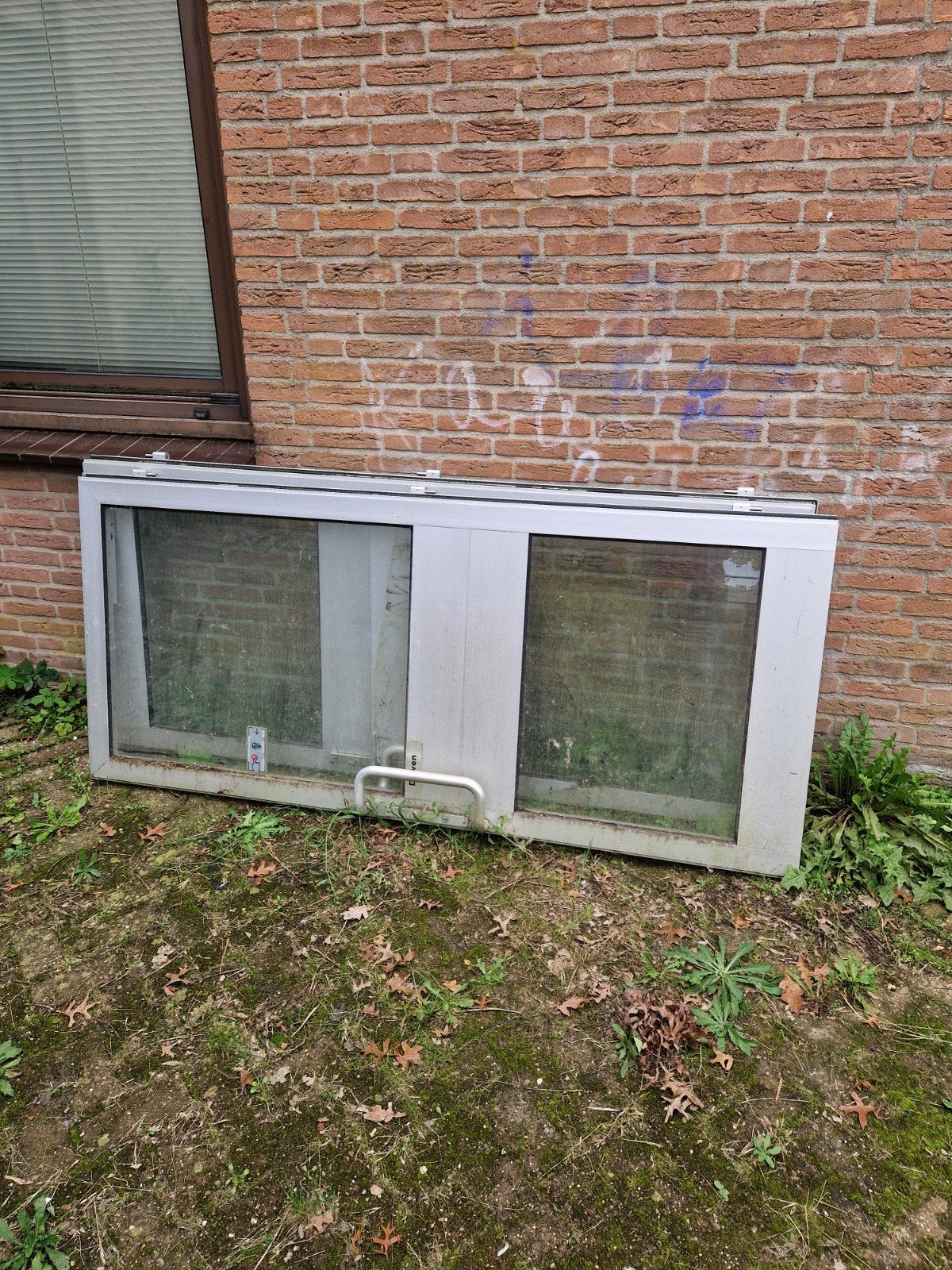 Aluminium deuren met kogelwerend glas, Gebruikt, 120 cm of meer, Minder dan 200 cm, Ophalen of Verzenden
