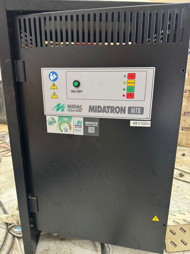 ndustriële batterijlader MIDAC MIDATRON MTB 48V 100A, Ophalen of Verzenden, Industriële batterijlader, Zo goed als nieuw, NB
