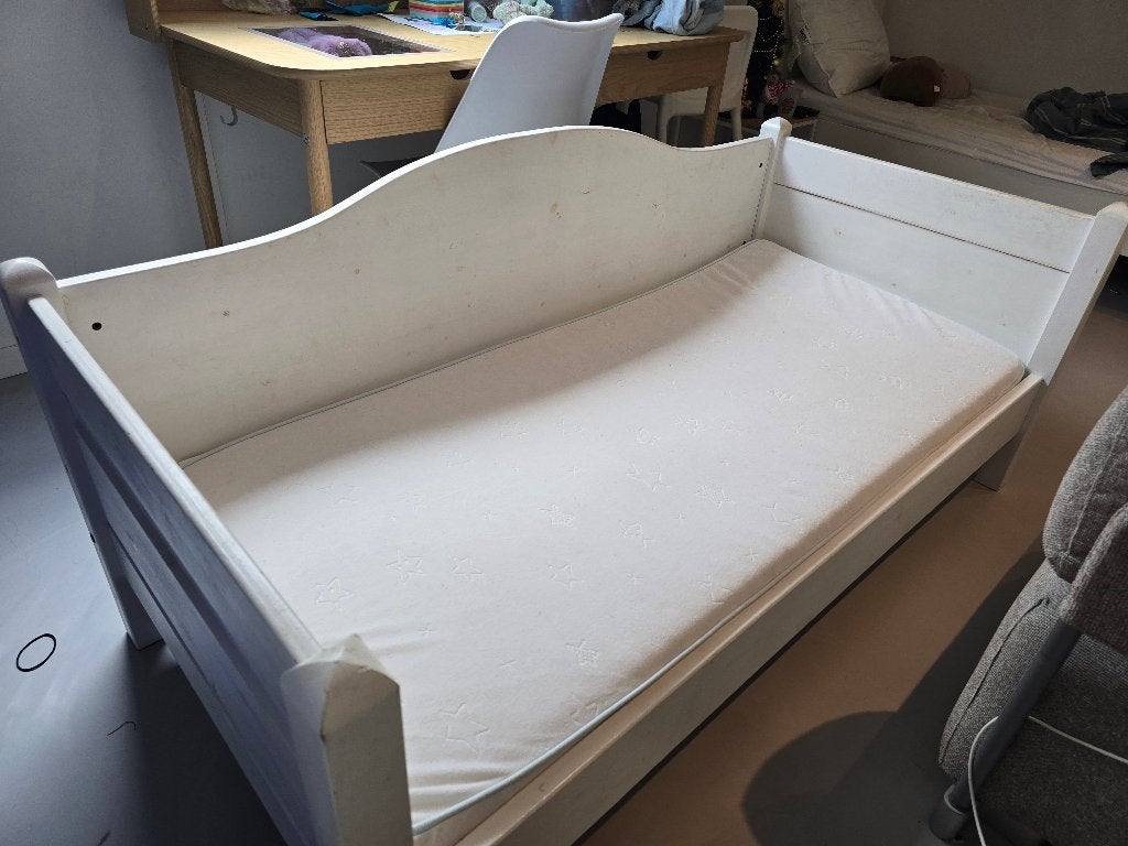 Kinderbed (160x70cm) - Incl. matras & lattenbodem, Gebruikt, 70 tot 85 cm, 160 tot 180 cm, Ophalen
