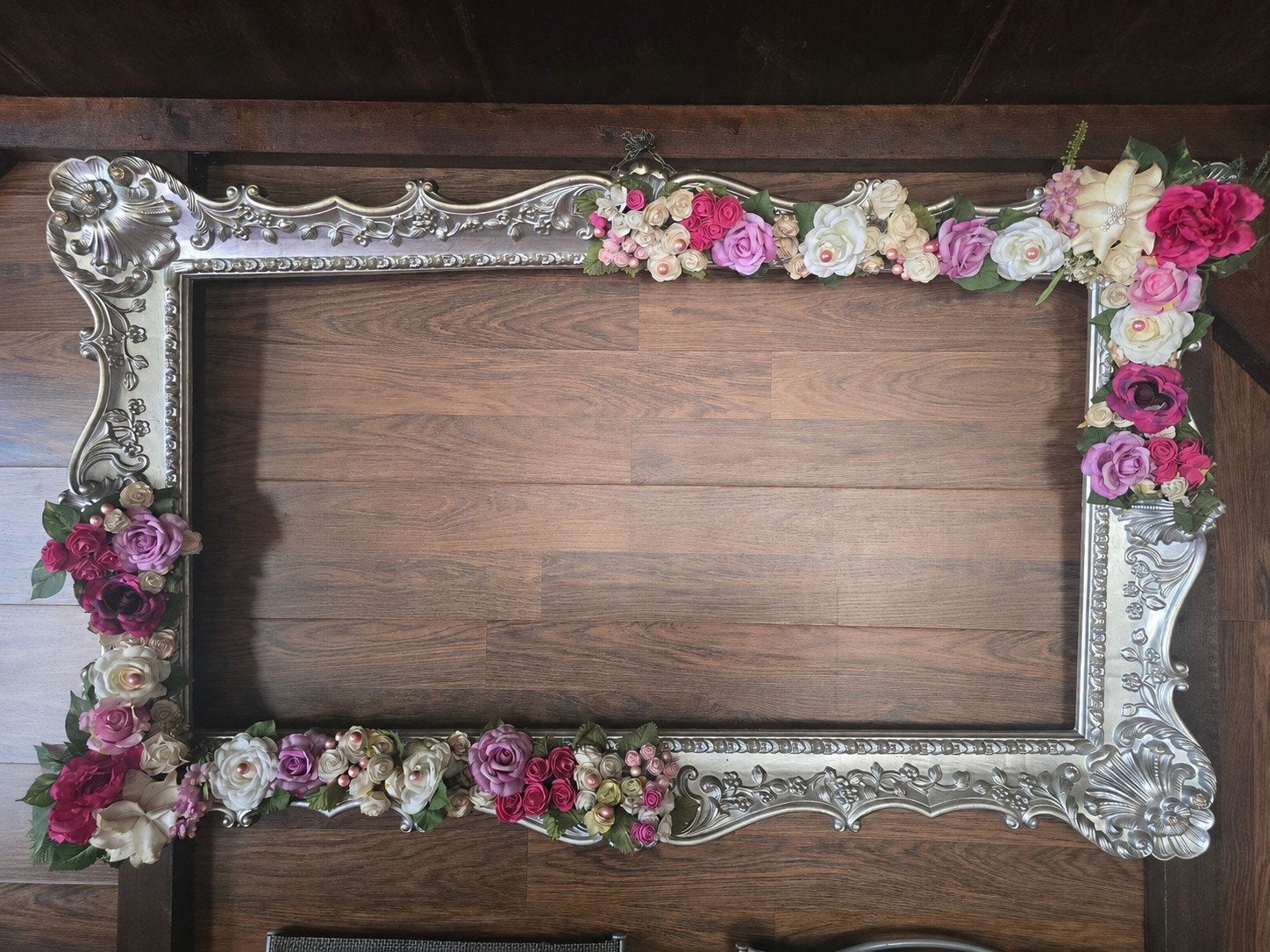 Sierlijke decoratieve lijst met bloemen, Huis en Inrichting, Woonaccessoires | Lijsten, Ophalen, Paars