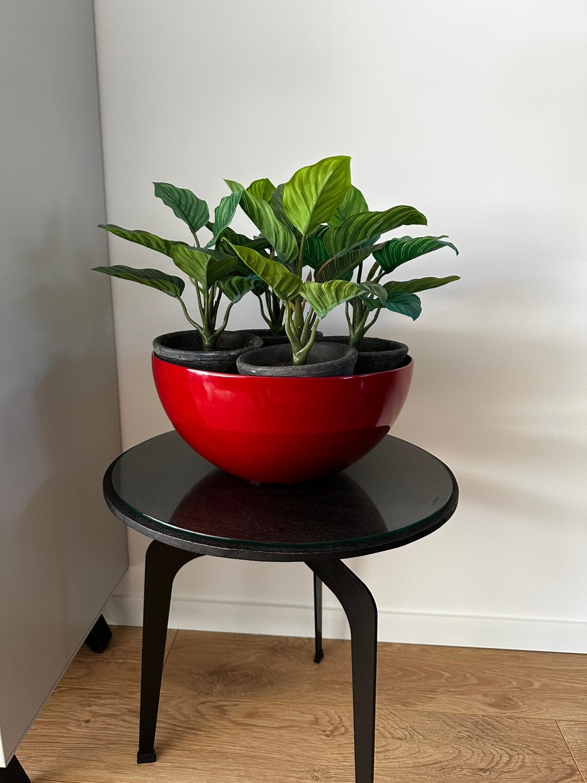 pot merk: Art en voque bij Artstone incl. 4 kunstplanten, Ophalen of Verzenden, Zo goed als nieuw, Rechthoekig, Riet