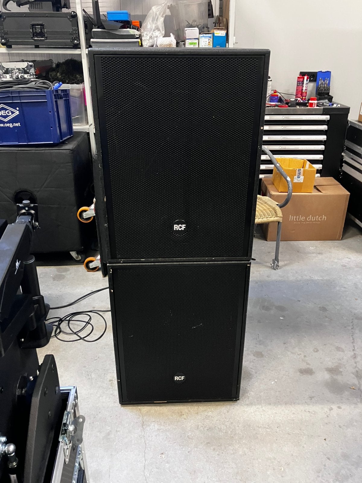 RCF 4pro 8003 as 2 stuks, Ophalen, Gebruikt, Subwoofer, Overige merken