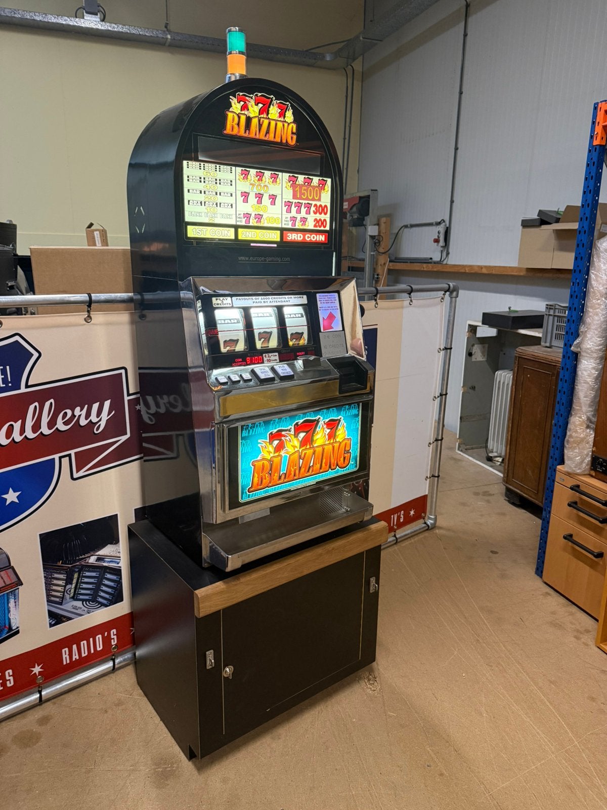 Mancave Topper! Bally Las Vegas Gokkast Werkend Op Euromunt!, Info@jukeboxgallery.com, Gildenstraat 32, 4143HS Leerdam, Zo goed als nieuw